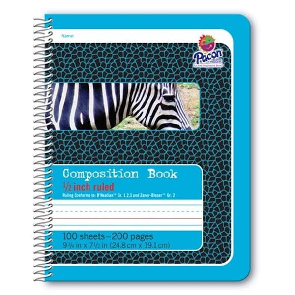 Pacon Corporation Pacon PAC2429 Composition Book 0.5 in. Ruled Spiral Bound PAC2429 - main